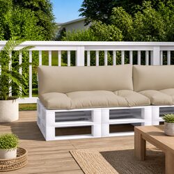 Quality Taupe Pallet Cushions 2 pcs for Every Use