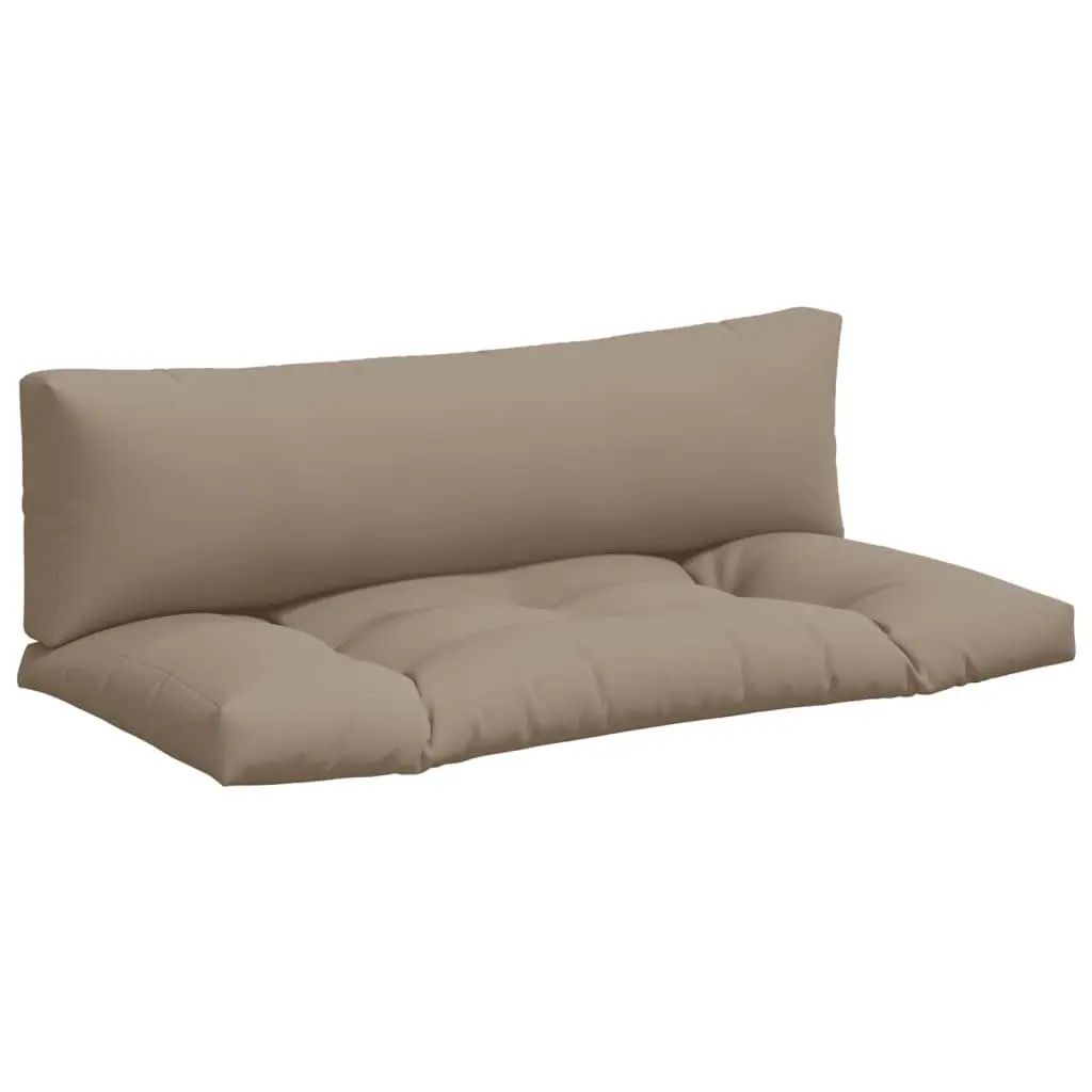 Pallet Cushions Taupe 2 pcs Soft Filling Outdoor Garden Furniture Seat Pad