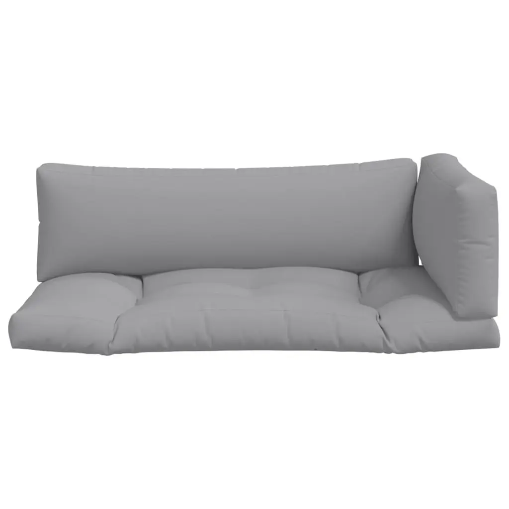 Pallet Cushions Grey 3 Piece Outdoor Garden Sofa Seat Pad Filler