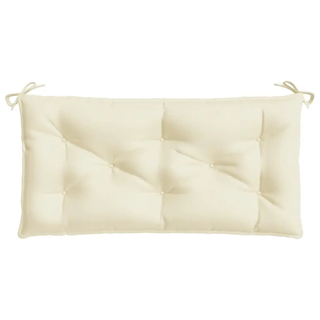 Garden Bench Cushion Cream 100x50x7cm Oxford Fabric Water-Resistant Non-Slip
