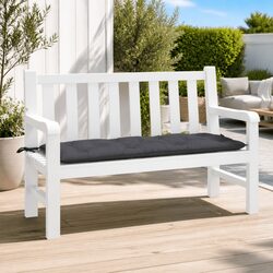 Quality Garden Bench Cushion 120x50x7cm - Anthracite