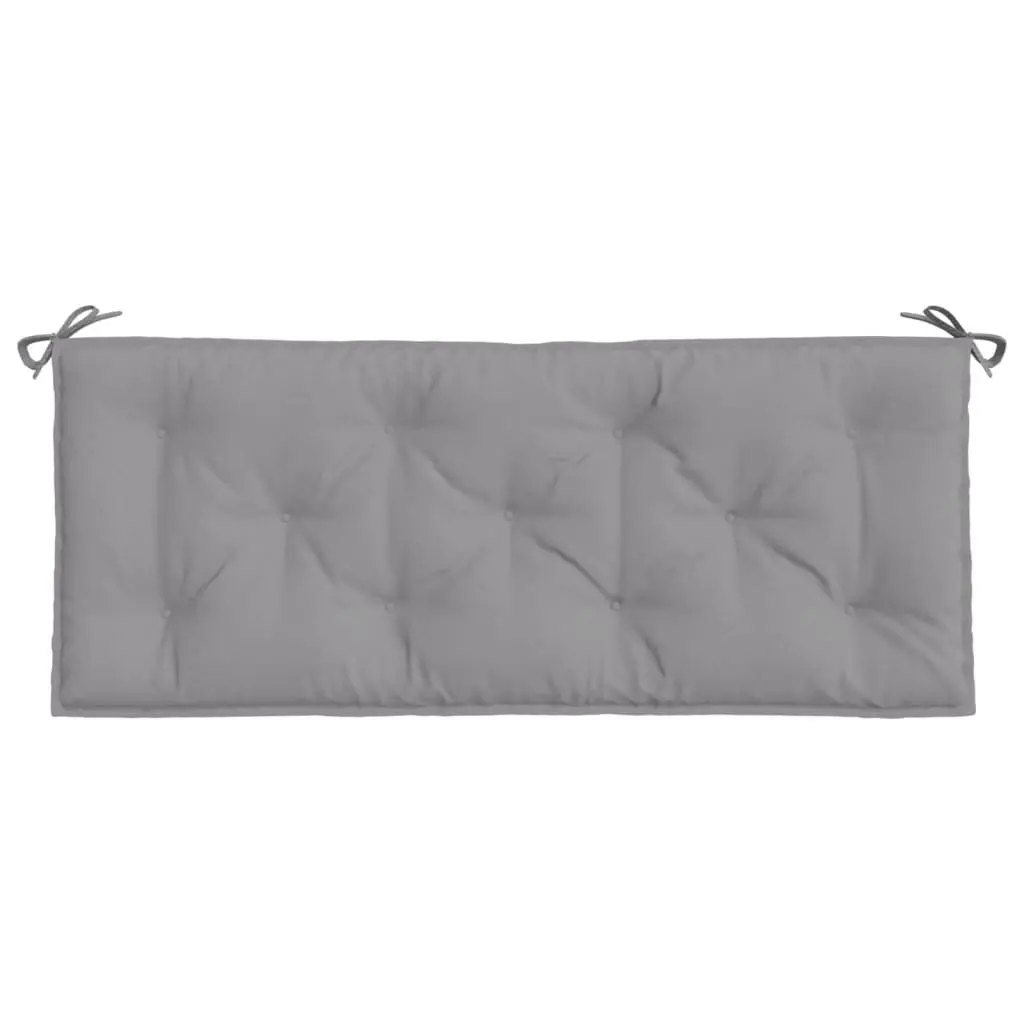 Garden Bench Cushion Grey 120x50x7cm Outdoor Patio Seat Pad Water Resistant