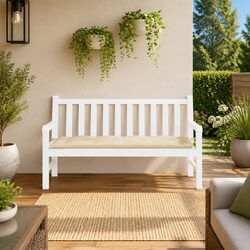 Beige Garden Cushion 150x50x7 cm for Outdoor Seating