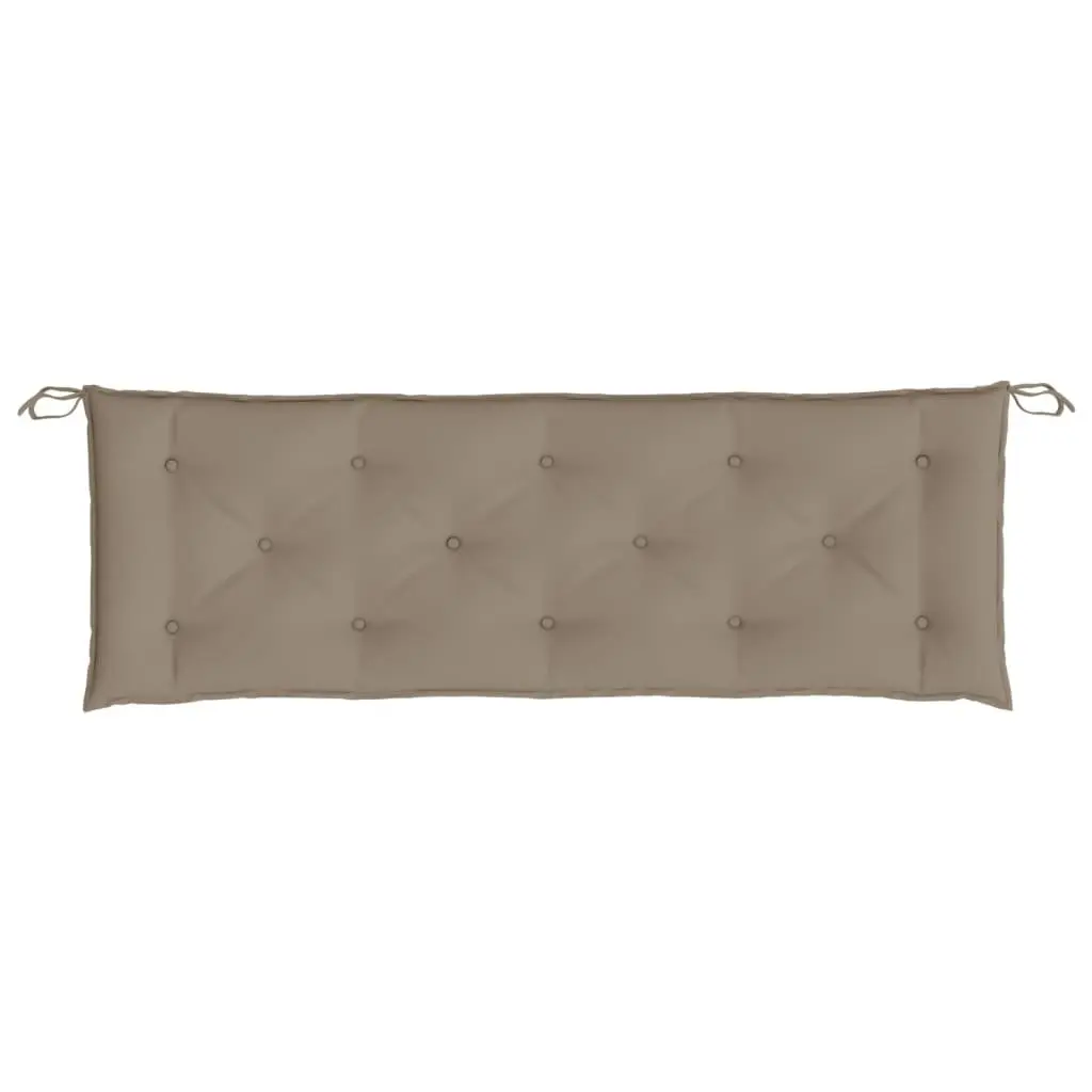 Garden Bench Cushion Taupe 150x50x7 cm Outdoor Patio Seat Pad Oxford Fabric