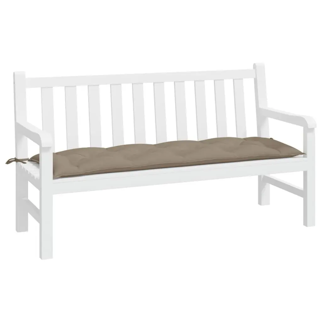 Garden Bench Cushion Taupe 150x50x7 cm Outdoor Patio Seat Pad Oxford Fabric