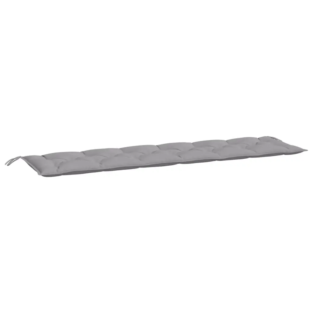 Garden Bench Cushion Grey 200x50x7cm Outdoor Patio Seating Pad Water Resistant