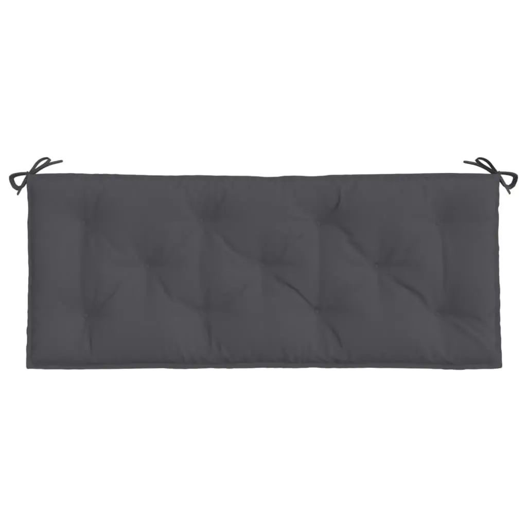 Garden Bench Cushions Anthracite 120 x 50 x 7 cm Oxford Fabric Soft Filling 2pcs