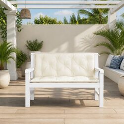 Compact and Comfortable Garden Bench Cushions 2 Pack