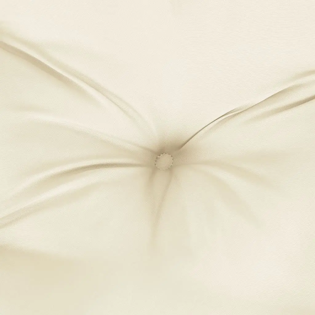 Garden Bench Cushions Cream 150 x 50 x 7 cm Water Resistant 2 Pieces