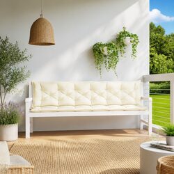 Garden Bench Cushions 2pcs Outdoor Patio Seat Pad Water Resistant Oxford Fabric