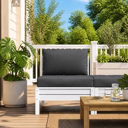 Compact Anthracite Pallet Cushions 2pc for Seating Needs