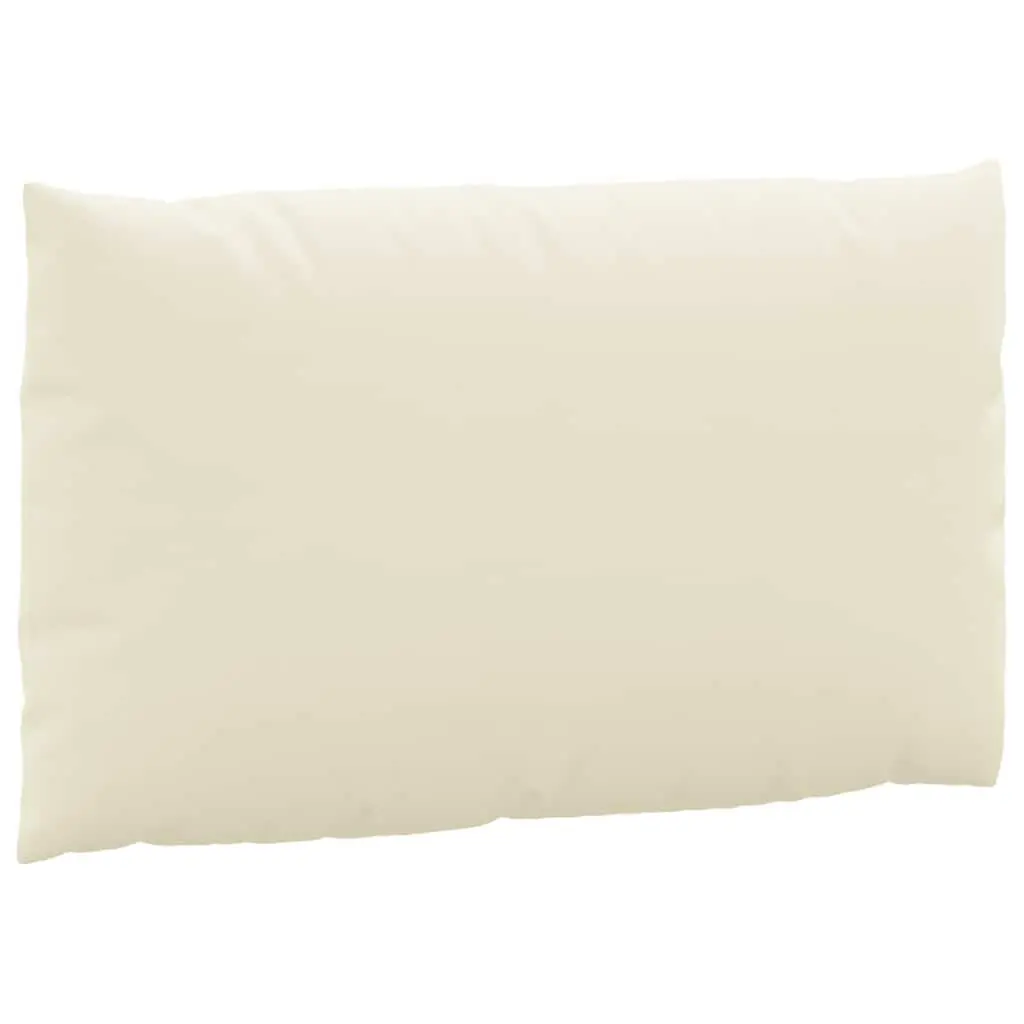 Pallet Cushions Cream 2 pcs Oxford Fabric Outdoor Garden Sofa Seat Pad