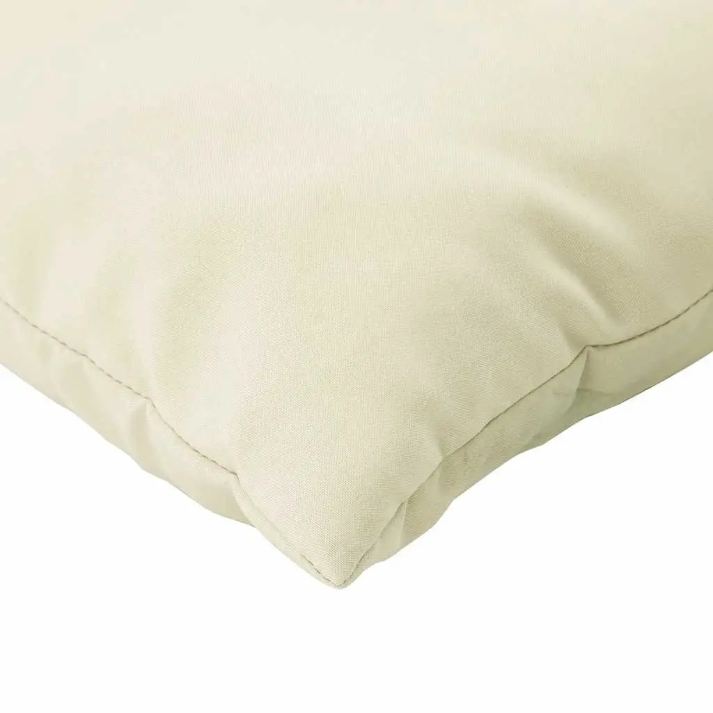 Pallet Cushions Cream 2 pcs Oxford Fabric Outdoor Garden Sofa Seat Pad