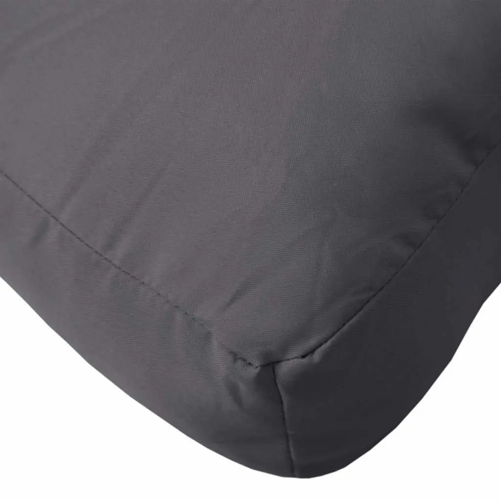 Outdoor Garden Seat Pad Anthracite 60x60x9.5 cm Oxford Fabric Pallet Cushion