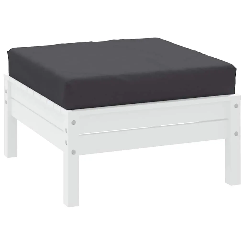 Outdoor Garden Seat Pad Anthracite 60x60x9.5 cm Oxford Fabric Pallet Cushion