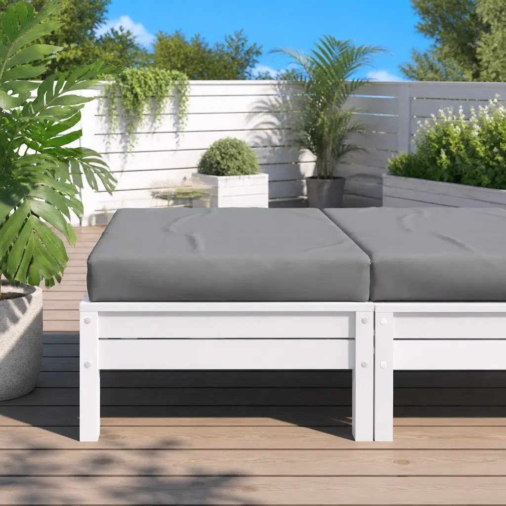 Pallet Cushion Grey 60x60x9.5cm Outdoor Garden Furniture Seat Pad Oxford Fabric