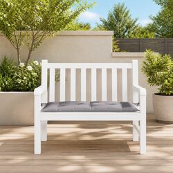 Garden Bench Cushion 110x50x7cm Outdoor Seating Pad Grey Oxford Fabric