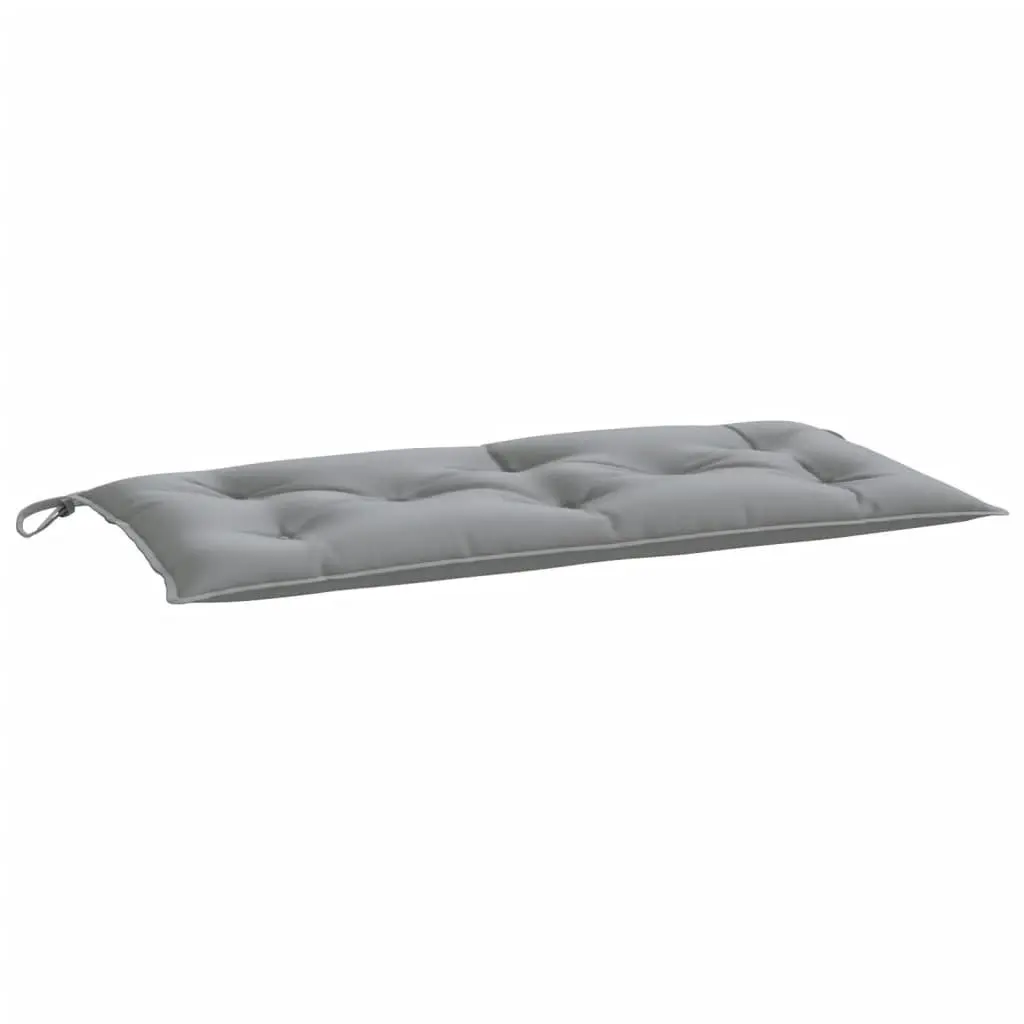 Garden Bench Cushion Grey 110x50x7cm Oxford Fabric Water-resistant Non-slip Ropes