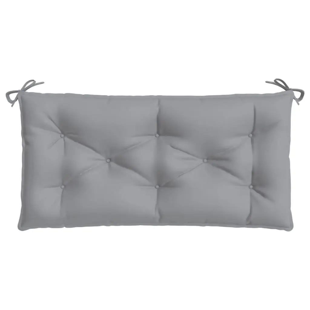 Garden Bench Cushion Grey 110x50x7cm Oxford Fabric Water-resistant Non-slip Ropes