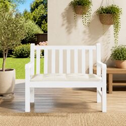 Garden Bench Cushion Cream White 110x50x7cm Outdoor Patio Seat Pad Oxford Fabric