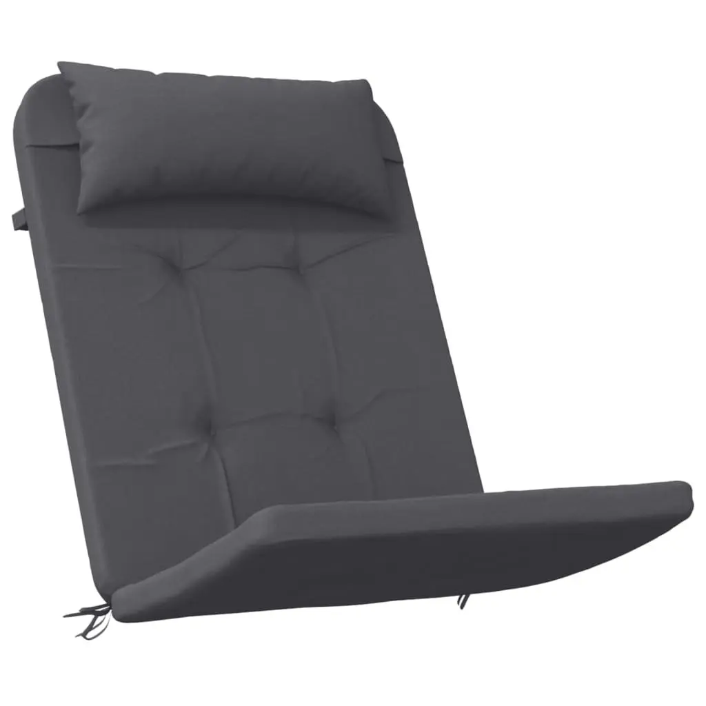 Adirondack Chair Cushions Anthracite 2 pcs Oxford Fabric Outdoor Water-Resistant Non-Slip