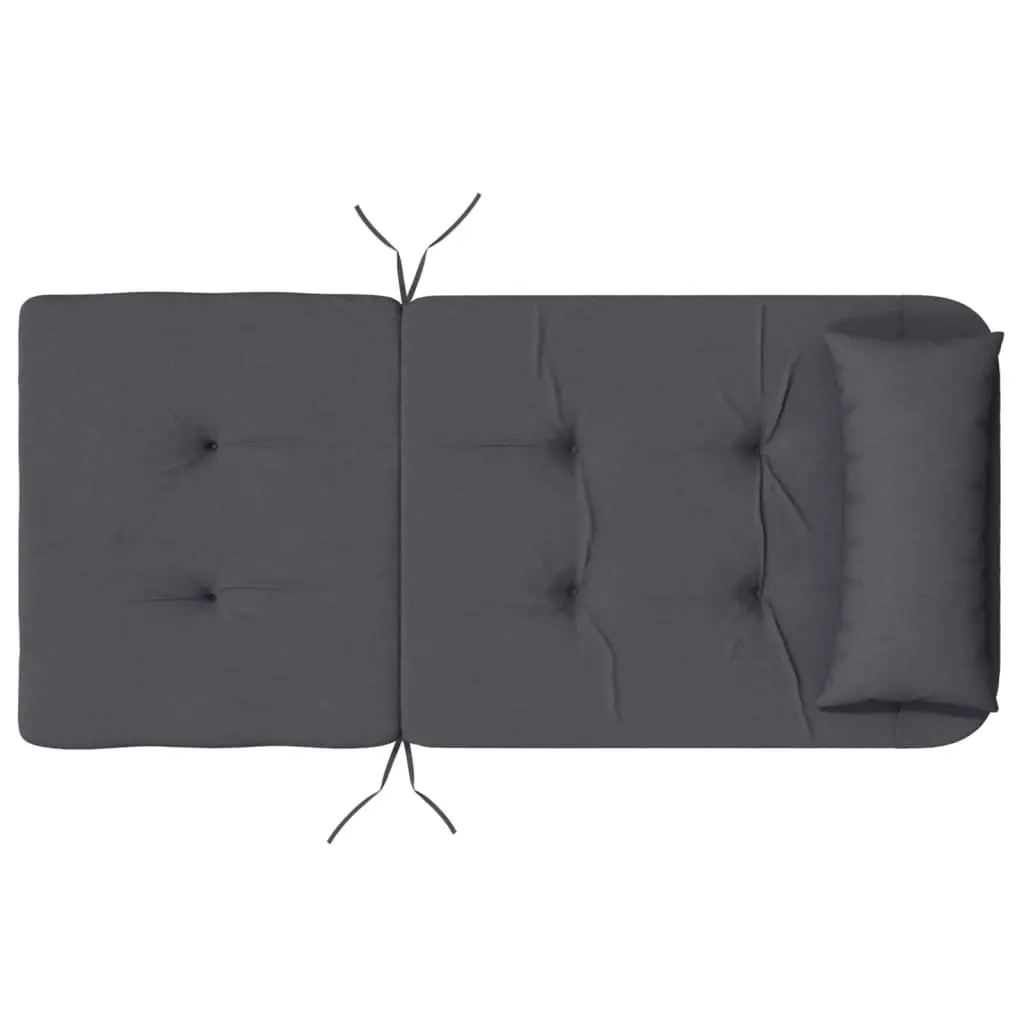 Adirondack Chair Cushions Anthracite 2 pcs Oxford Fabric Outdoor Water-Resistant Non-Slip