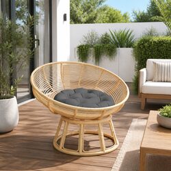 Round Outdoor Cushion 60cm Anthracite Color