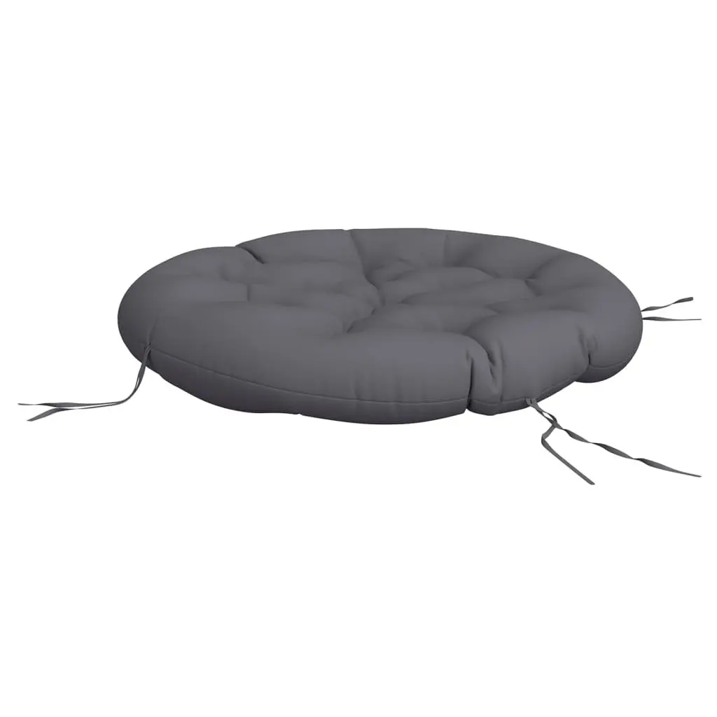 Round Outdoor Cushion Anthracite Chair Pad Garden Patio Furniture Seat Pillow
