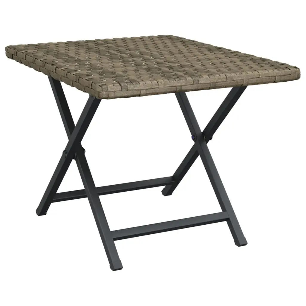 Grey Folding Table for Outdoor Use