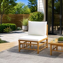 Bamboo Middle Sofa for Outdoor Spaces