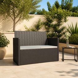 Outdoor Bench with Cushions for Relaxation