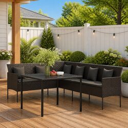 Compact Garden Dining Set: Durable and Stylish