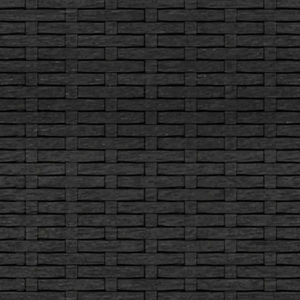 Garden Lounge Set Black 2 Piece Outdoor Furniture with Cushions Coffee Table