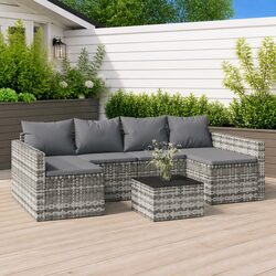 2 Piece Grey Lounge Set