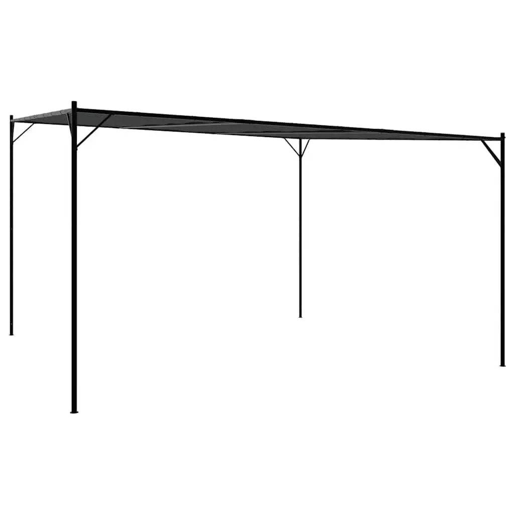 Gazebo Anthracite 4x4 m Water-Resistant Polyester Steel Frame