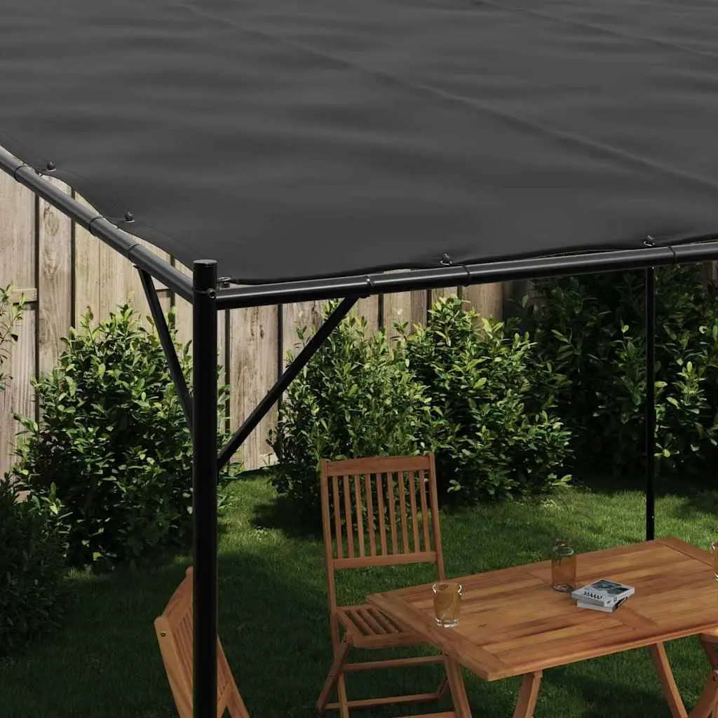 Gazebo Anthracite 4x4 m Water-Resistant Polyester Steel Frame
