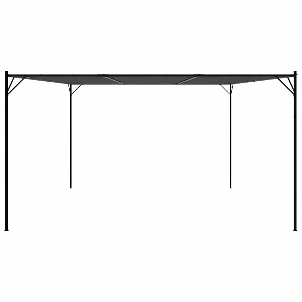 Gazebo Anthracite 4x4 m Water-Resistant Polyester Steel Frame