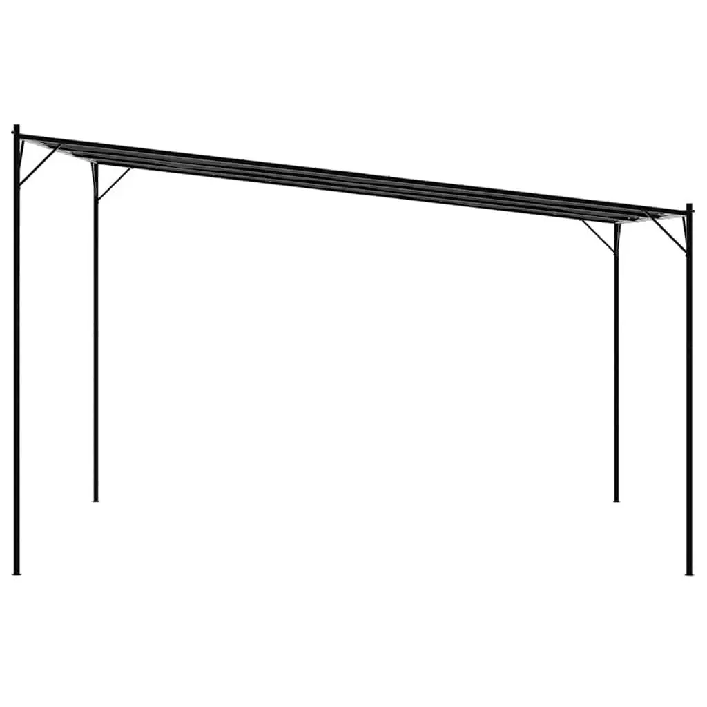 Gazebo Anthracite 4x4 m Water-Resistant Polyester Steel Frame