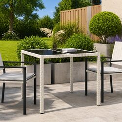 Compact and Durable Garden Dining Table 90x90x75cm