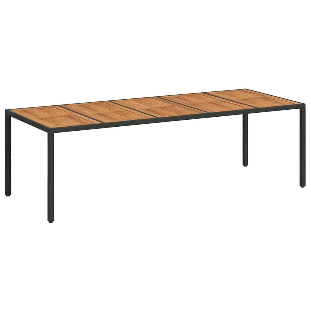 Black Garden Dining Table