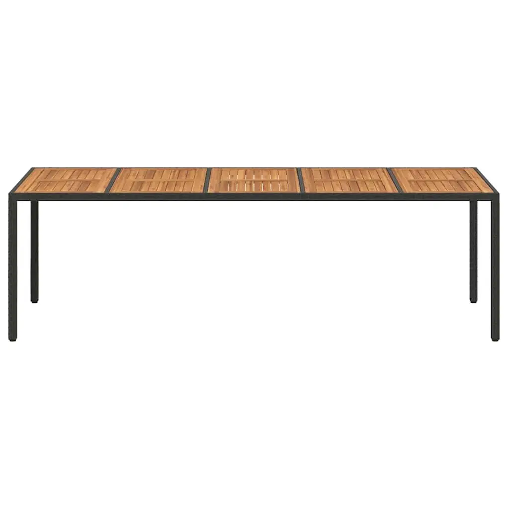 Black Garden Dining Table