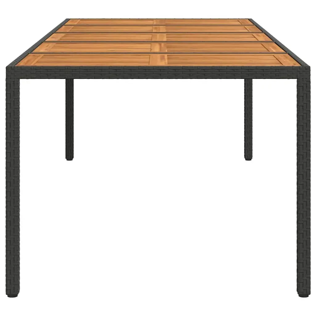 Black Garden Dining Table