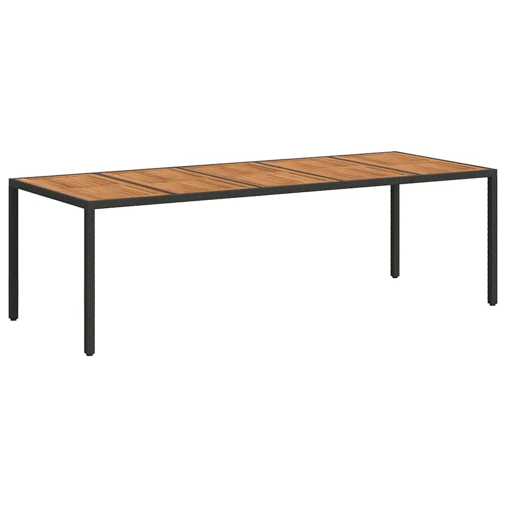Black Garden Dining Table