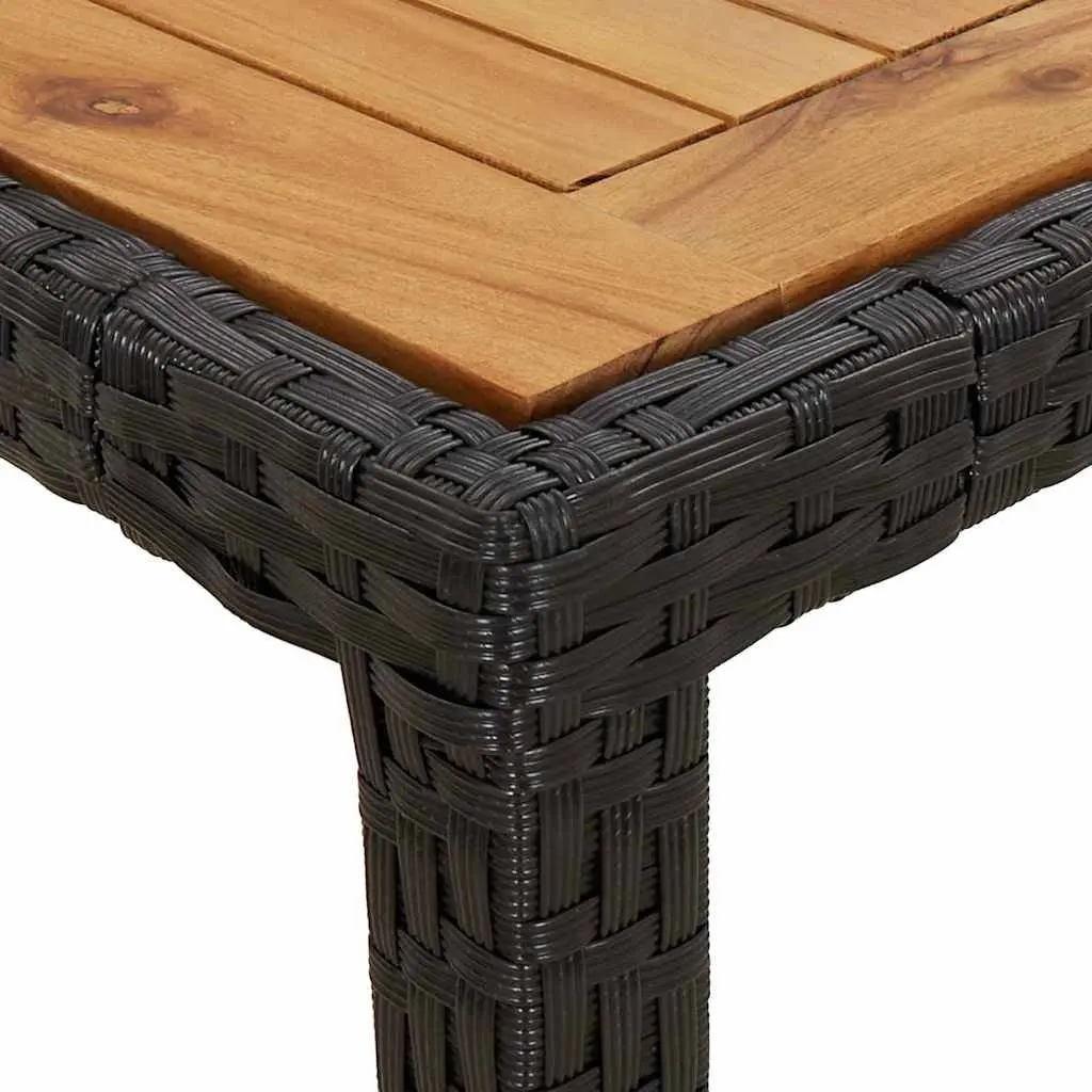 Black Garden Dining Table