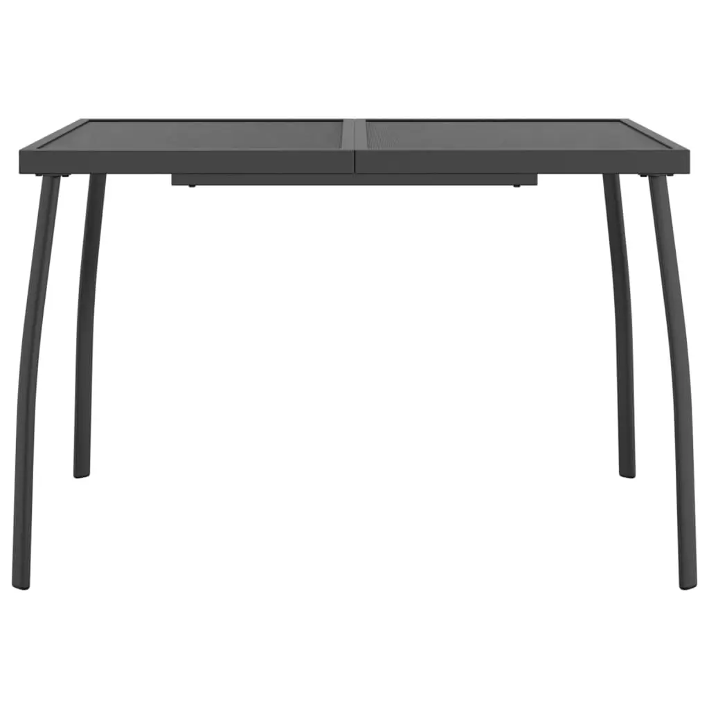 Garden Table Anthracite Steel Mesh Outdoor Patio Furniture Contemporary