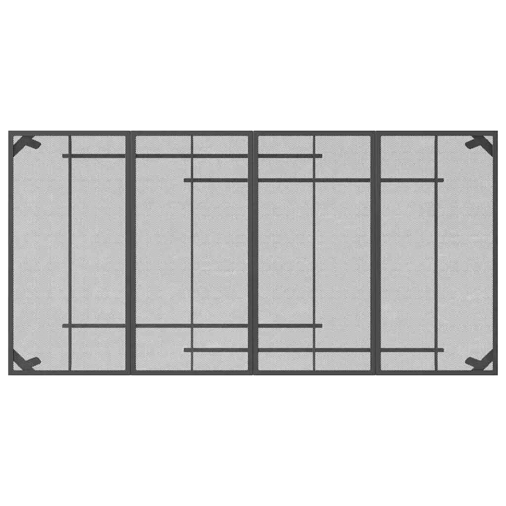 Garden Table Anthracite 200x100x72cm Steel Mesh Outdoor Patio Dining Furniture