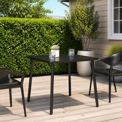 Compact Anthracite Garden Table, Perfect for Any Setting