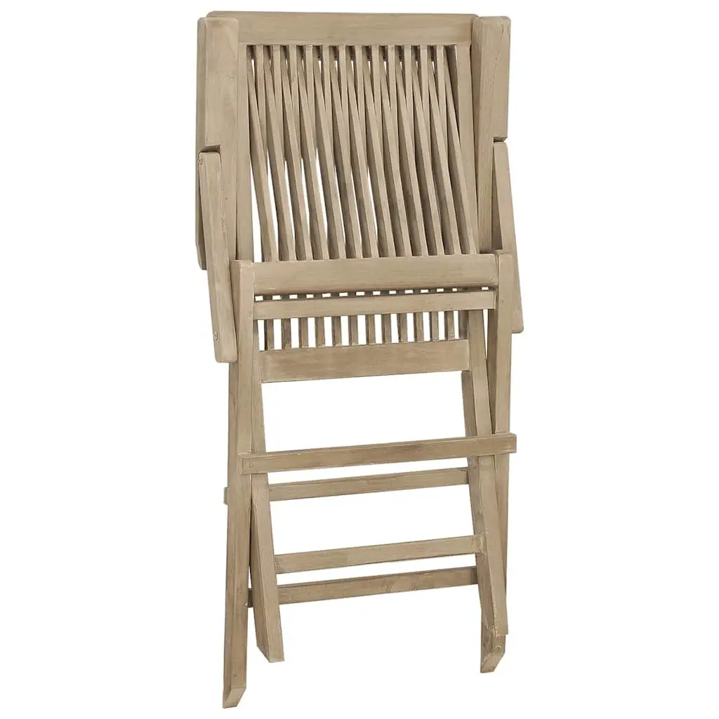 Folding Garden Chairs Brown 2 pcs Outdoor Seating Wood Patio Furniture Set Backrest