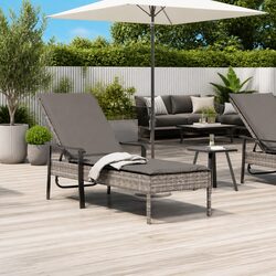 Concise Overview: Grey Adjustable Backrest Lounger