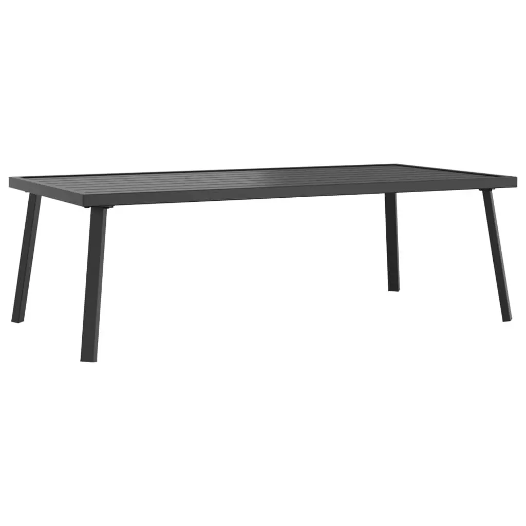 Garden Lounge Set Anthracite 2 Piece Steel Frame Outdoor Patio Furniture Seating